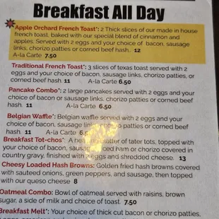 All day Breakfast