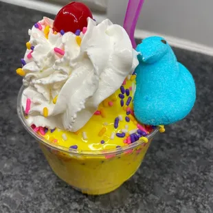 Easter Peep Sundae