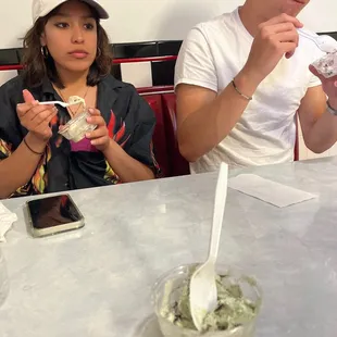 Mint vegan Oreo ice cream