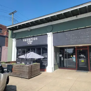 the outside of a store