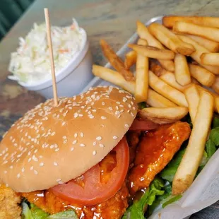 Hot honey chicken sandwich @_thencfoodie_