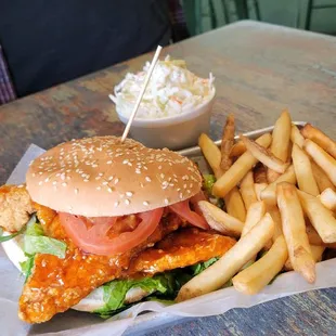 Hot honey chicken sandwich @_thencfoodie_