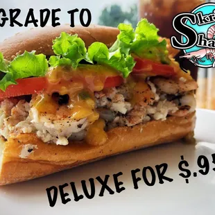 Our skrimp po boy grilled!!
