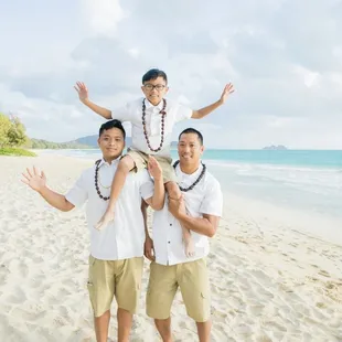 Father and sons