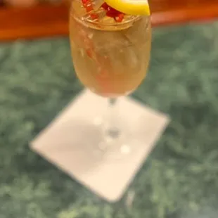 Cognac with cranberry