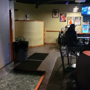 Entrance and dj booth