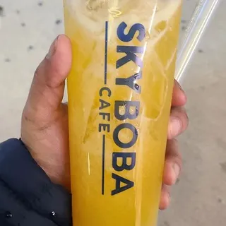 Peach Green Tea with Lychee Jelly