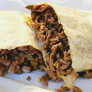 Carne Asada Burrito. NO BEANS NO RICE