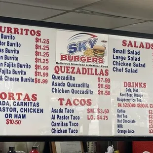 2/19/2024: Menu Board #1 of 3