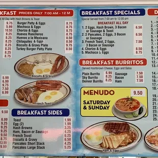Menu 1 (updated prices - 8/20/22)