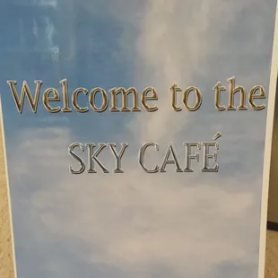 welcome to the sky cafe