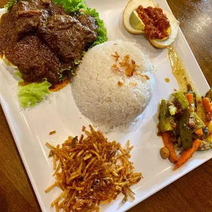 Nasi Lemak Rendang