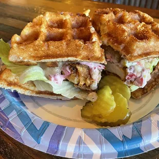 Chicken Waffle Sandwich