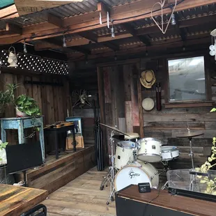 Patio where some of the live music events happen :)