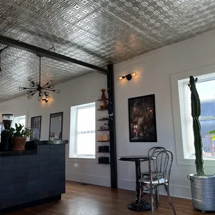 the interior of a coffee shop