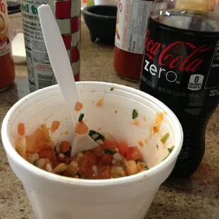 Ceviche de camaron #cokeZero