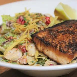 Texas Caesar Salad with Salmon