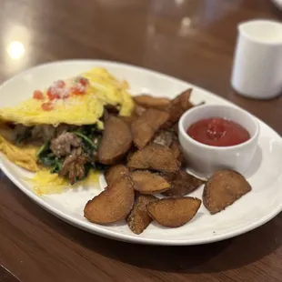 Omelette with Pulled Pork