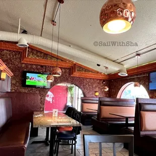 the interior of a restaurant