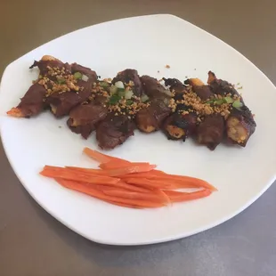 Beef roll shrimp
