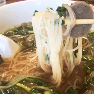 Meatball pho