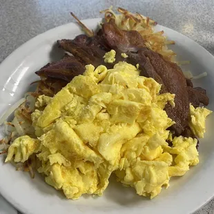 Eggs Hash Browns Bacon