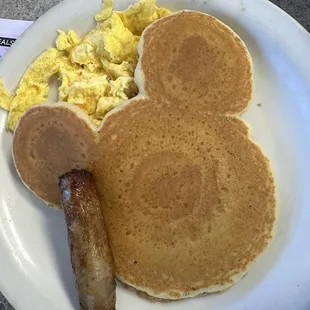 Kids Pancake with egg and sausage