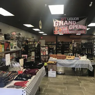 the grand opening of the store