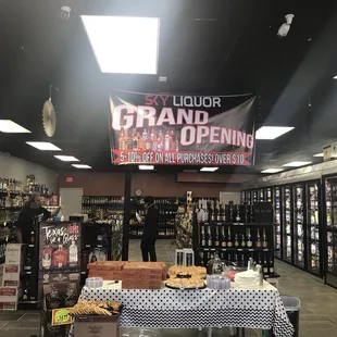 the grand opening of the store