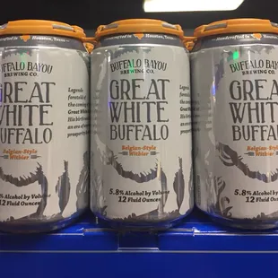 three cans of great white buffalo