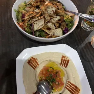 Sky Salad and Hummus