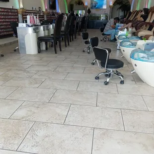 View from the waiting area