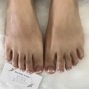 sky nails  french pedicure
