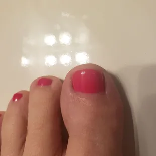 Half painted nail...