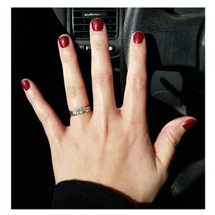 Kevin gave me a perfect gel manicure!! #number118color #perfection #notasinglemessup