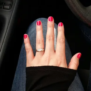 Kevin gave me another perfect manicure!! #color72 #gelmanicure