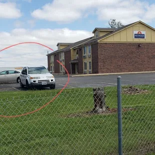 Abandoned cars with flat tires