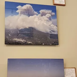 Photographs capturing the earlier wildfires (9/21/23)