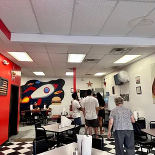 diners in a restaurant