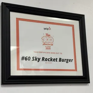 #60 of 100 top places in Texas on Yelp 2021