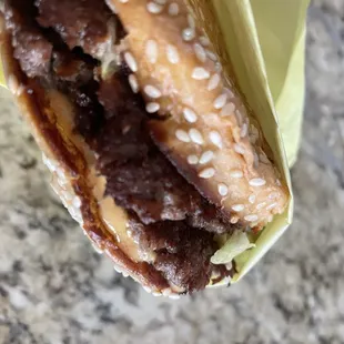 The best double cheese burger.