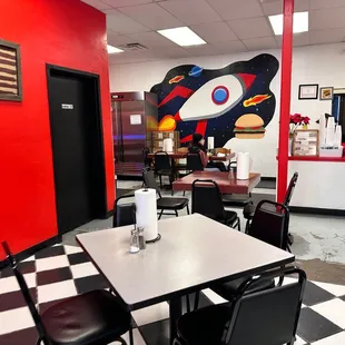 the interior of a restaurant