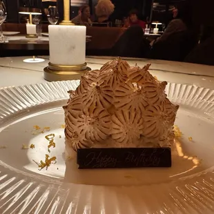 Baked Alaska, complementary because it was our birthday