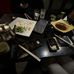 Did not clean after each course