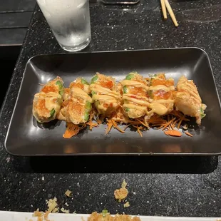 Jalapeño poppers with fish...