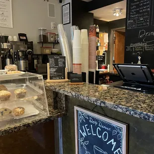 Drip chalkboard menu