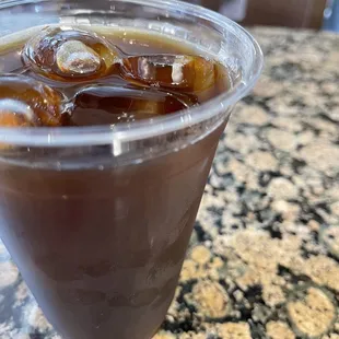 Iced coffee with CBD