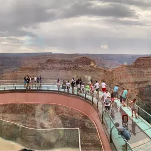 View of the Skywalk and Grand Canyon
