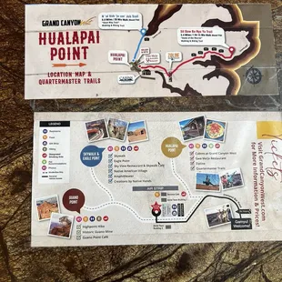 Map of all the tourist attraction locations.