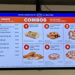 Current menu as of 1/12/25